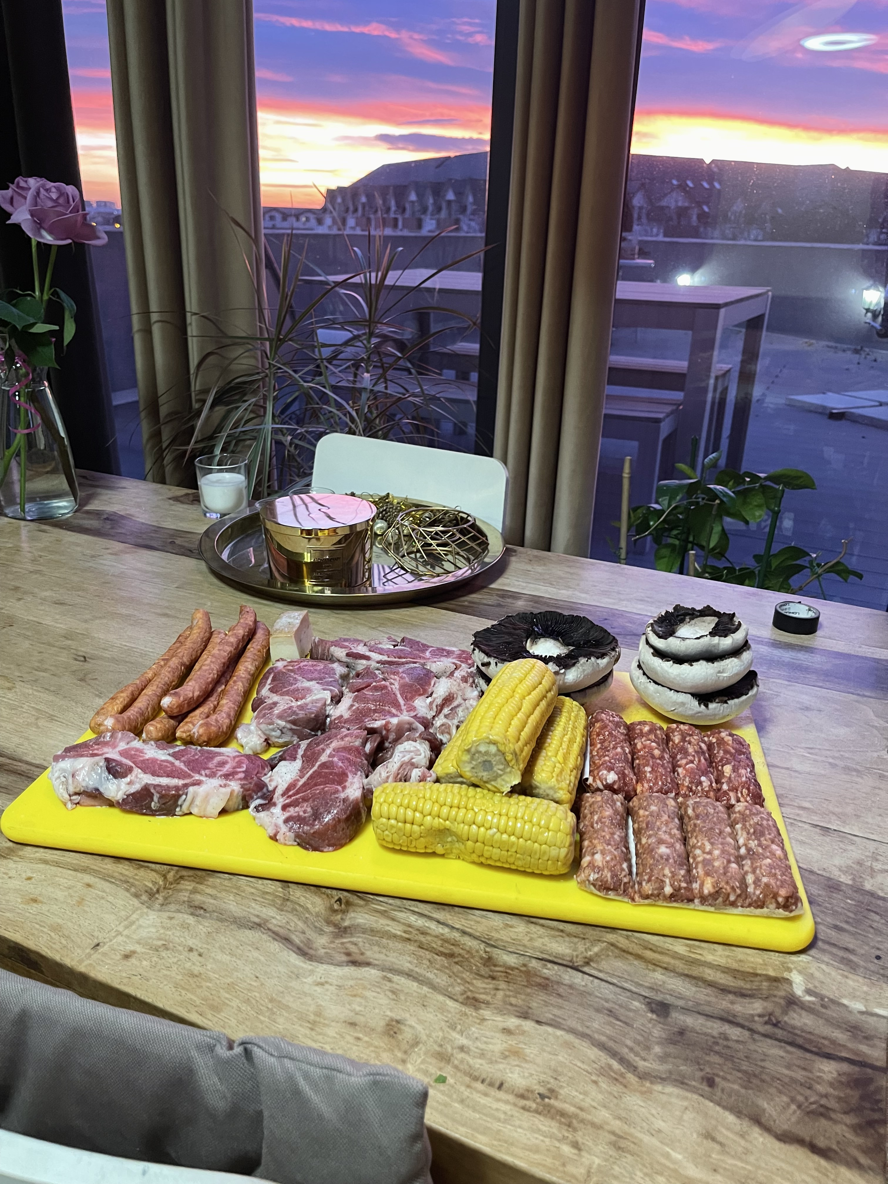 Sunset Barbecue Spread Shows Potential Despite Casual Execution