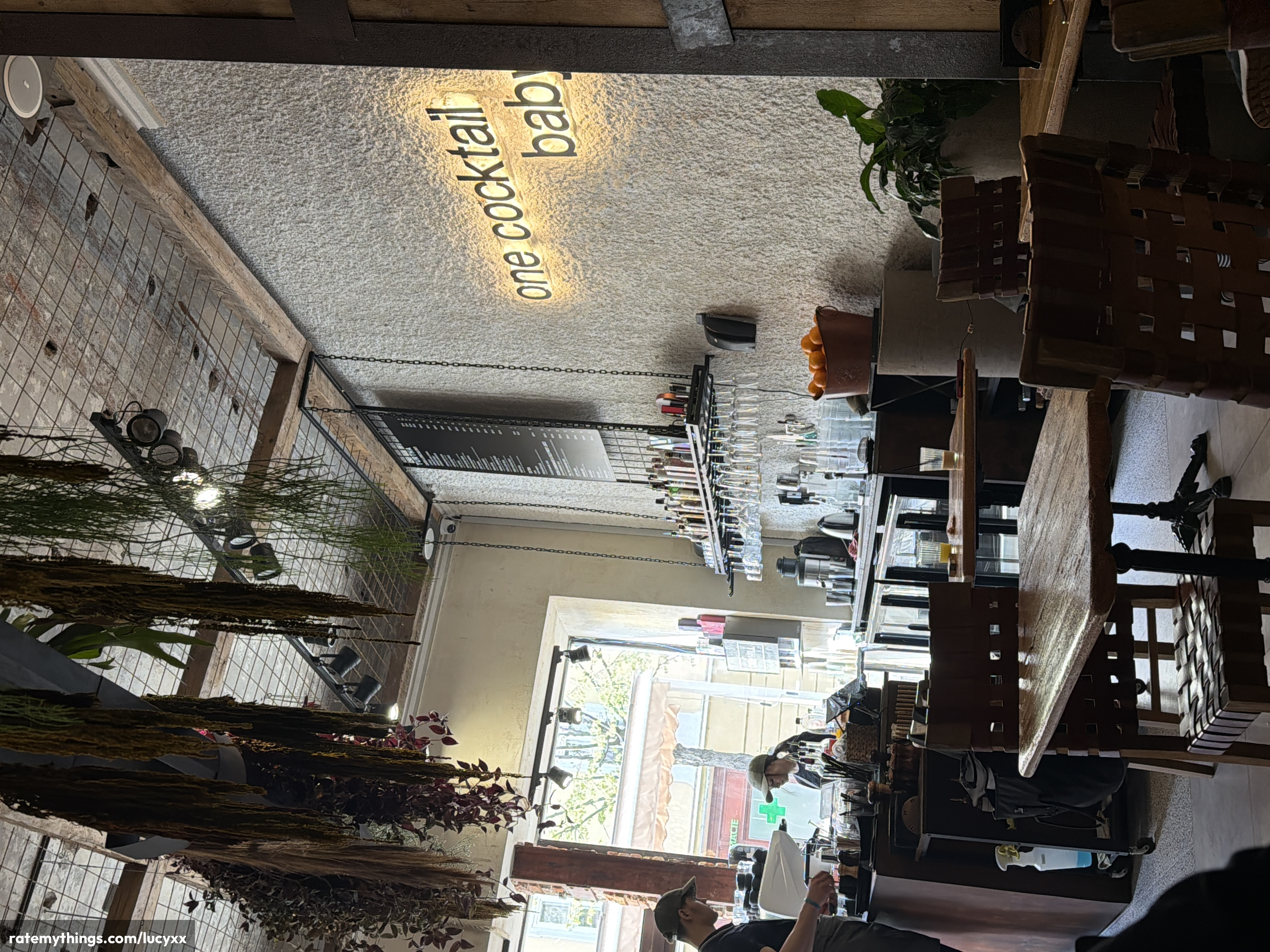 Cozy Coffee Bar with Texture-Rich Exposed Materials